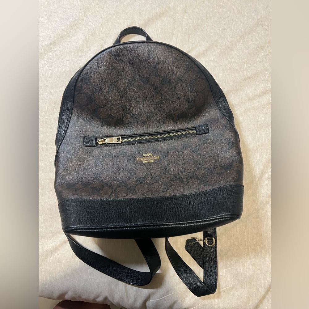 Brown coach backpack